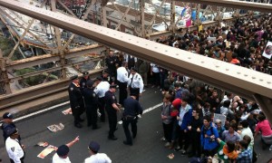occupy the brooklyn bridge