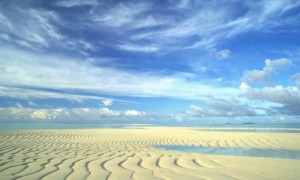 sand rippled sky desert
