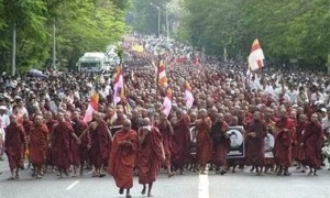 burma monks march